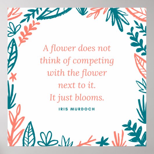 'Een ventilator denkt niet aan het concurreren' ci Poster (Voorkant)