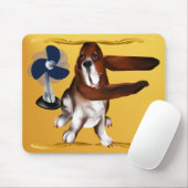 Een ventilator van Bassets Mousepad Muismat (Met muis)