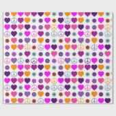 Een ventilatorhartoperspatroon en uw ruggengraat. cadeaupapier (Vlak)