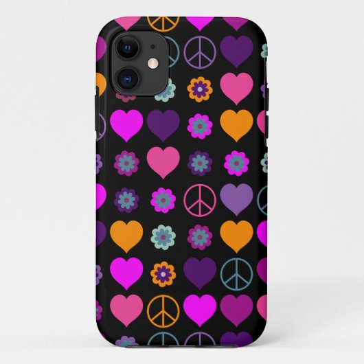 Een ventilatorhartoperspatroon en uw ruggengraat. Case-Mate iPhone case (Achterkant)