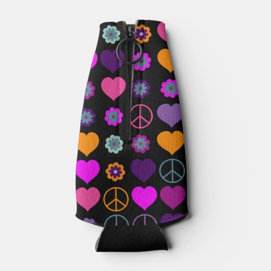 Een ventilatorhartoperspatroon en uw ruggengraat. flesjeskoeler (Achterkant)