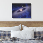 Een ver weg gelegen zonnestelsel canvas afdruk (Insitu (Slaapkamer))