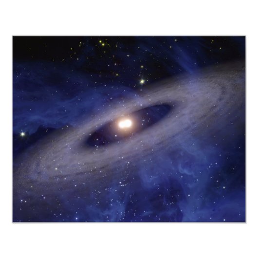 Een ver weg gelegen zonnestelsel foto afdruk (Voorkant)