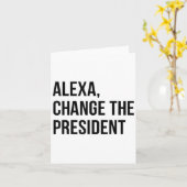 Een verandering De president grappige gezegde quot Kaart (Gele Bloem)