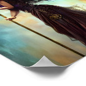 Een verbluffend realistische heks-Triptych Poster (Hoek)