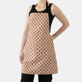 Een verbluffend zwart wit geometrisch patroon ontw schort