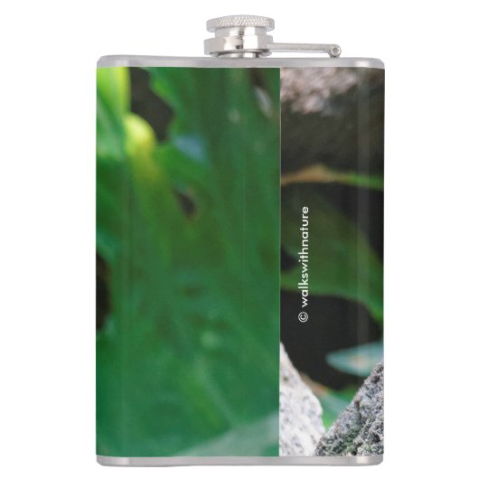 Een verbluffende Afrikaanse superman Heupfles (Achterkant)