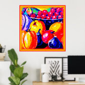 Een verbluffende olie die schildert. Bestel nu Poster (Thuiskantoor)