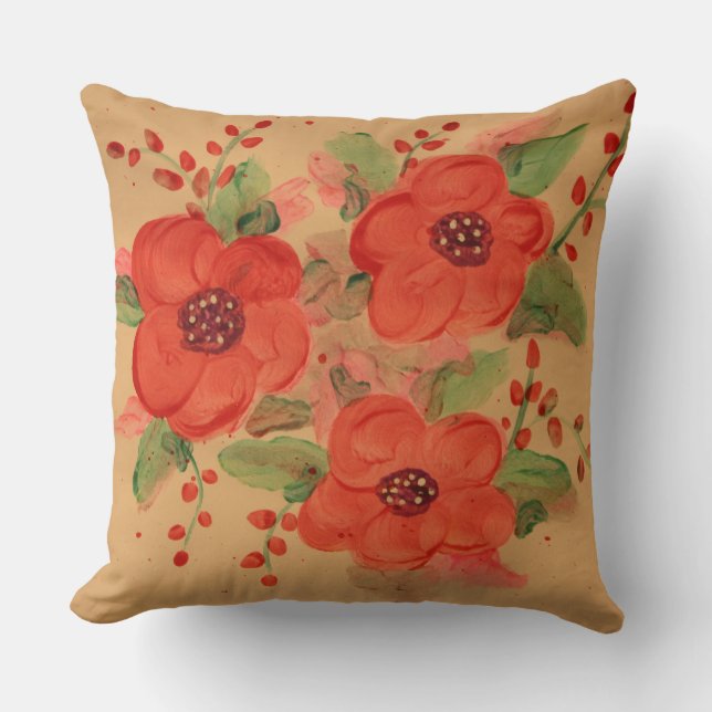 Een verbluffende rode piloot kussen (Voorkant)