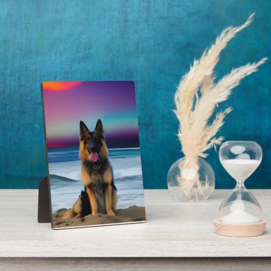 Een verbluffende strandherder fotoplaat (Zijkant)