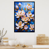 Een verbluffende Van Gogh-geïnspireerde illustrati Poster (Keuken)