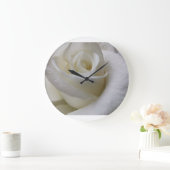 Een verbluffende witte roos grote klok (Huis)