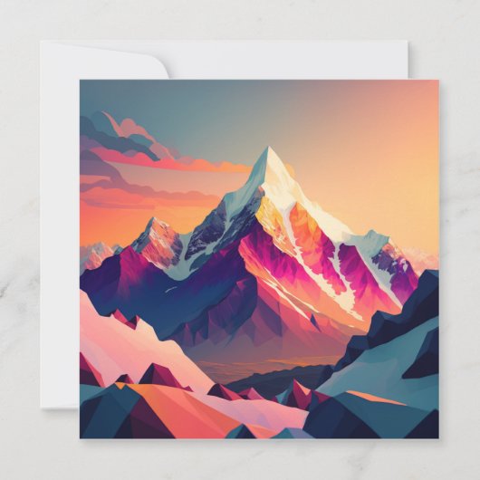 Een verbluffende zonsondergang boven kleurrijke sn (Voorkant)