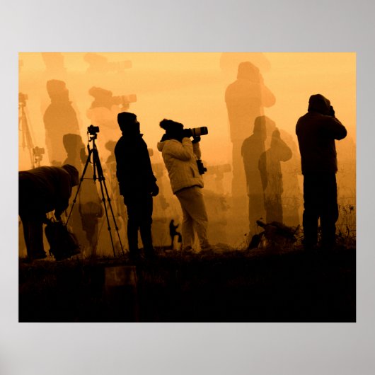 Een verbluffende zonsondergang - Gese fotograferen Poster (Voorkant)