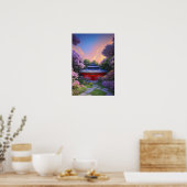 Een verborgen juweel in de serene tuin poster (Keuken)