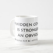 Een verborgen verbinding koffiemok (Voorkant links)