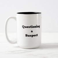 Een verdachte ondervragen - Humoreuze koffie-Mok