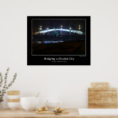 Een verdeelde stad overbruggen poster (Keuken)