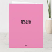 EEN VERDRAAIDE VERJAARDAG, EMO MEISJE groot! KAART (Achterkant)