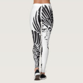 Een veren vol benen leggings (Achterkant)