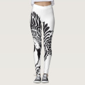 Een veren vol benen leggings (Voorkant)