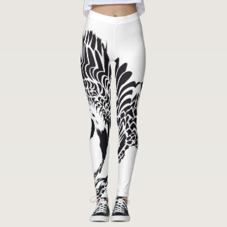 Een veren vol benen leggings