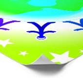 Een verenigd wereldbol in de wereld poster (Hoek)