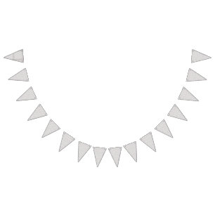 Een verfijnd bloemmotief in wit en grijs, presenti vlaggetjes