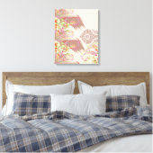 Een verfijnde bloemige regeling met  det canvas afdruk (Insitu (Slaapkamer))