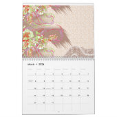 Een verfijnde bloemige regeling met det kalender (Mar 2026)