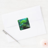 Een verfrissende melodie 010 vierkante sticker (Envelop)