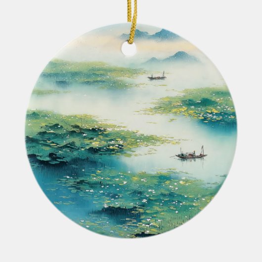 Een verfrissende melodie 013 keramisch ornament (Voorkant)