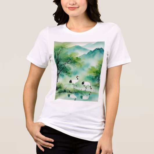 Een verfrissende melodie 017 Tri-Blend shirt (Voorkant)