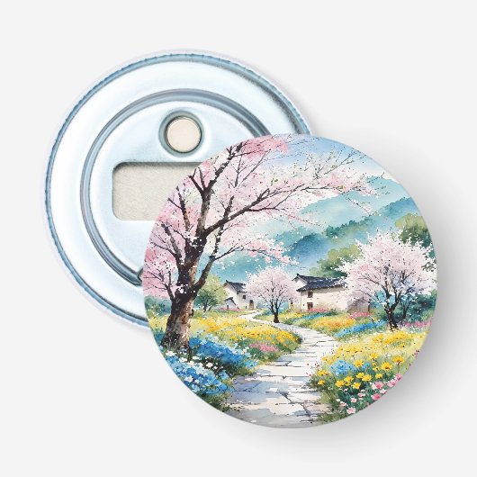 Een verfrissende melodie 022 button flesopener (Voorkant)