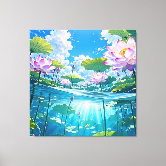 Een verfrissende melodie 034 canvas afdruk (Voorkant)