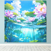 Een verfrissende melodie 034 canvas afdruk (Insitu (Houten vloer))
