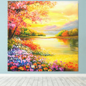 Een verfrissende melodie 035 canvas afdruk (Insitu (Houten vloer))