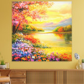 Een verfrissende melodie 035 canvas afdruk (Insitu (Woonkamer))