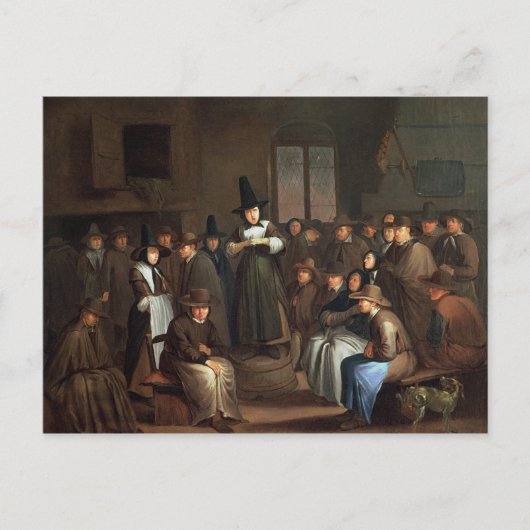 Een vergadering Quakers Briefkaart (Voorkant)