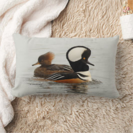 Een vergadering van de Gedekte Merganser Ducks bij Kussen