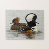 Een vergadering van de gekookte Merganser Ducks Legpuzzel (Horizontaal)