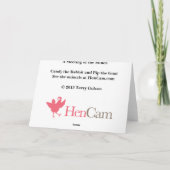 Een vergadering van het Wenskaart van Meningen Kaart (Achterkant)