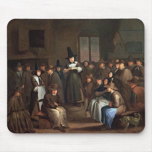 Een vergadering van Quakers Muismat (Voorkant)