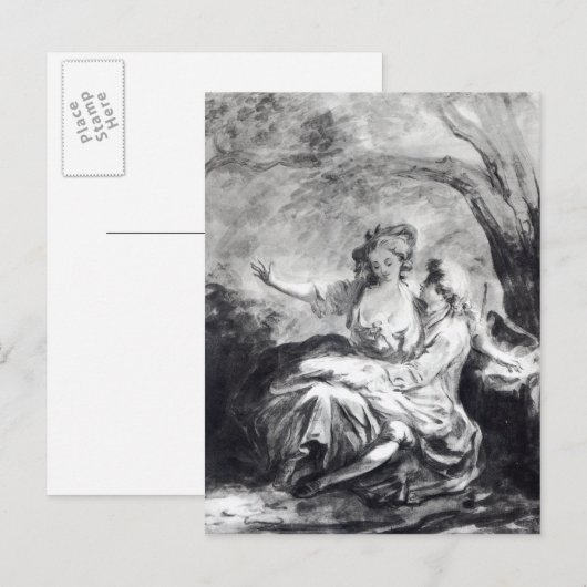 Een vergaderplaats voor liefde briefkaart (Voorkant / Achterkant)