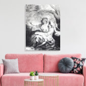 Een vergaderplaats voor liefde canvas afdruk (Insitu (Woonkamer))