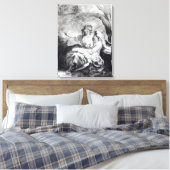 Een vergaderplaats voor liefde canvas afdruk (Insitu (Slaapkamer))