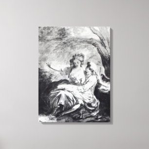 Een vergaderplaats voor liefde canvas afdruk