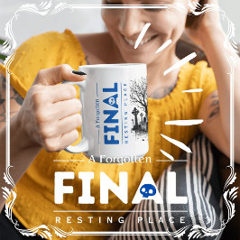 Een vergeten laatste rustplaats tweekleurige koffiemok