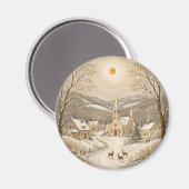 Een Vergulde Winterhaven Magneet (Voorkant / Achterkant)