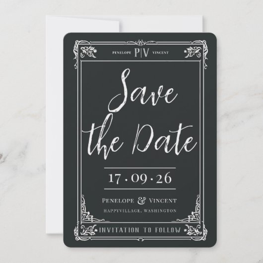 Een verhaal van Dragon Love Save the Date Kaart (Voorkant)